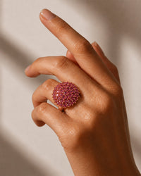 Pink Crown Ring