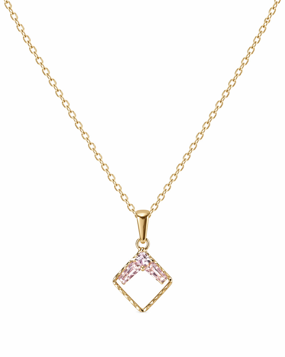Radiant Square Diamond Pendant