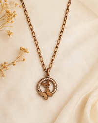 Butterfly Harmony Circle Necklace
