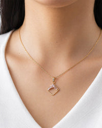 Radiant Square Diamond Pendant