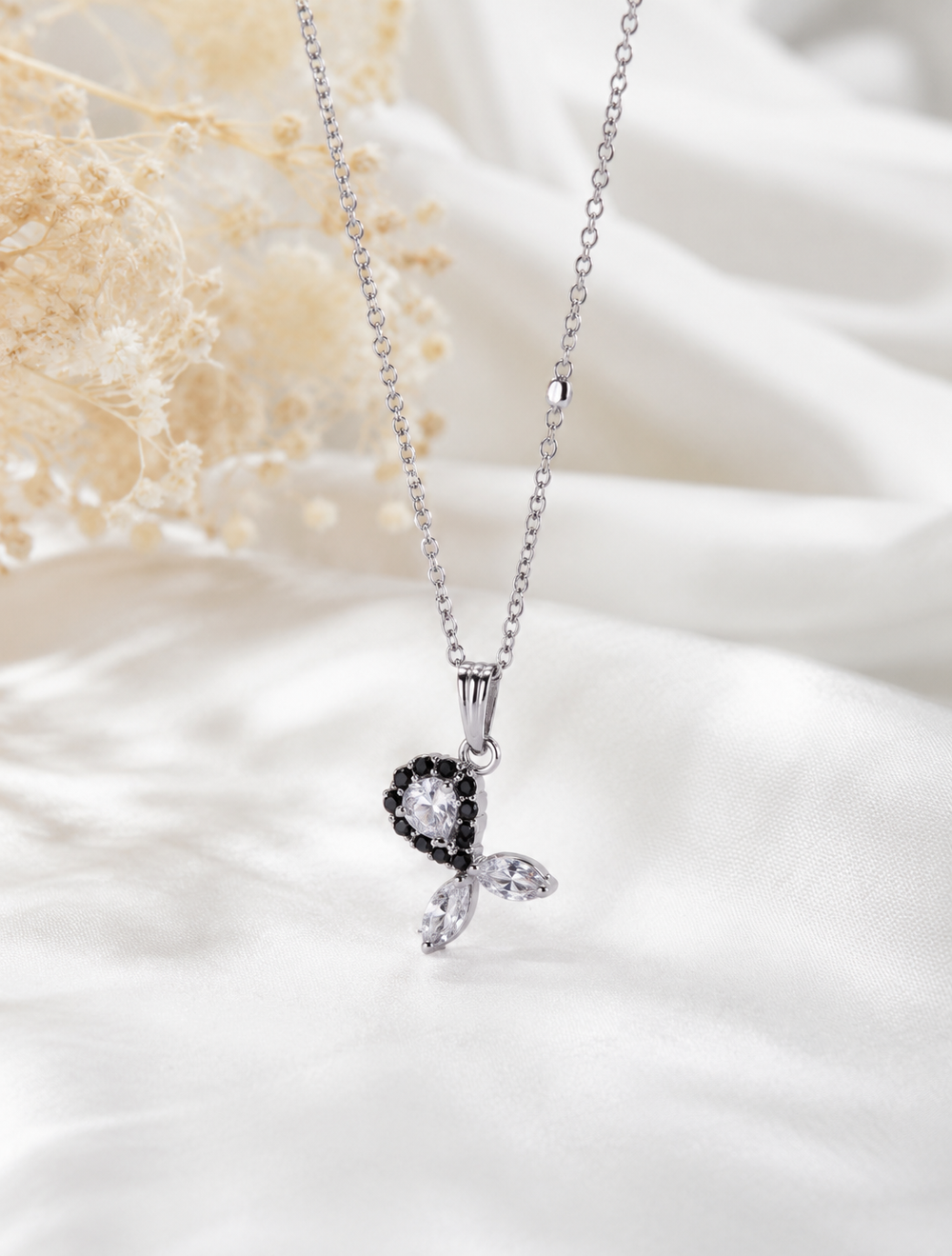 Noir Petal Pendant