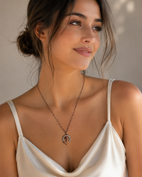 Butterfly Harmony Circle Necklace