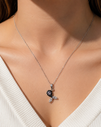 Noir Petal Pendant