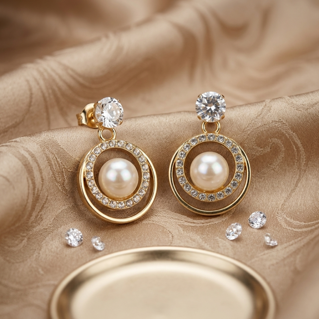 Golden Orbit Earrings