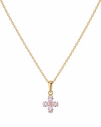 Blush Clover Pink Sapphire Pendant