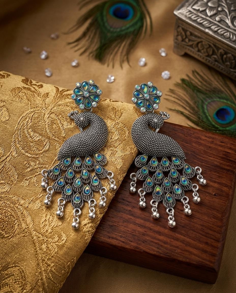 Peacock Earrings