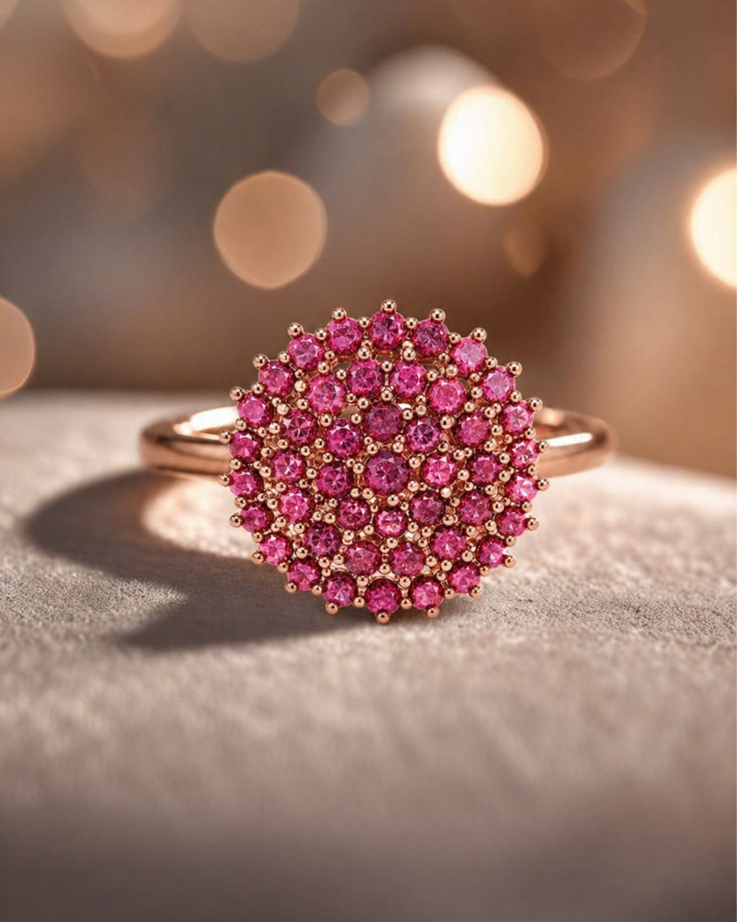 Pink Crown Ring