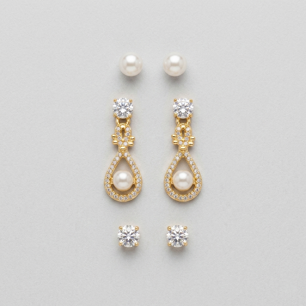 Royal Drop Earrings Set