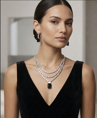 Black Layered Necklace