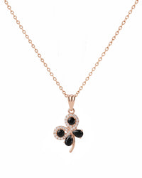 Lucky Clover Black Onyx Pendant
